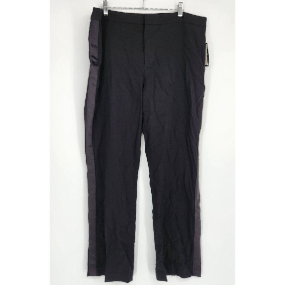 Lauren‎ Ralph Lauren Pants Women Size 16W Wool Black Office NWT